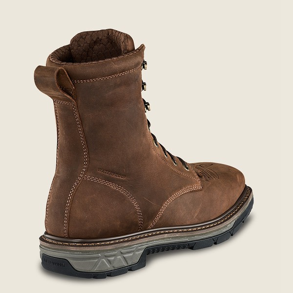 Red Wing Safety Boots Rio Flex - 8-inch Waterproof Toe - Brown - Mens BCL198724